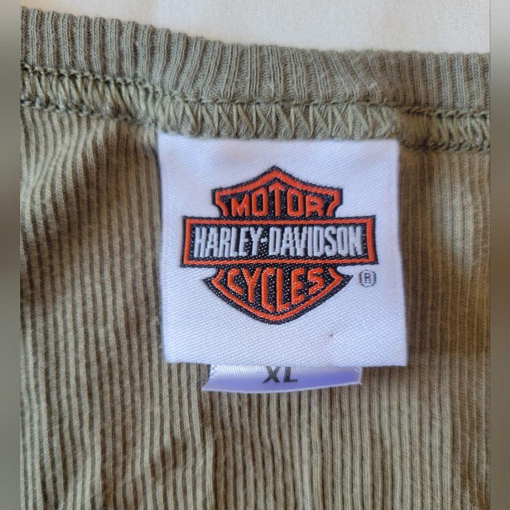 Harley-Davidson Dark Green Embellished Tank Top - Picture 3 of 5
